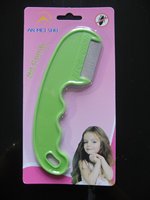 Épilateur en acier inoxydable pour animaux de compagnie Peigne à poux Peigne à poux Anti Nit Métal Épingles rainurées Œufs de puces Terminator tête Peigne à poux