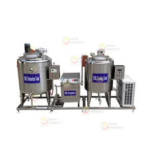 100L 150L 200L 500L 1000L Refrigerated Milk Storage Tank Vat Pasteurizer with Milk Homogenizer System