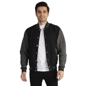 Chaqueta Varsity para Hombre, Estilo Bomber Cálida, Estilo Letterman, para Escuela, Universidad, Equipo Deportivo, Uso Diario, Estilo Urbano, Moda - Product Image 1