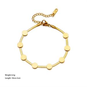 Bracelets Chaîne & Maillon Mixte Acier Inoxydable - Bijou Tendance Charme Doré Homme Femme - Product Image 5