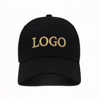 Casquette de baseball brodée 6 panneaux de qualité supérieure, broderie 3D personnalisée, boucle métallique, tissu en coton épais, marque OEM, vente en gros