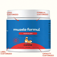 Poudre de renforcement musculaire et de soutien articulaire haute puissance pour chiens, glucosamine, chondroïtine, oméga-3 pour animaux de compagnie