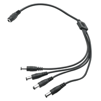 AC 100V-240V DC 12V 5A 60W adaptateur secteur LED pilote avec répartiteur 4 voies cordon d'alimentation câble caméra de sécurité alimentation