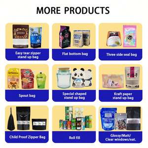 Bolsas Mylar personalizadas de 3,5g, 7g y 14g, con cremallera, acabado mate a prueba de olores para alimentos, dulces, alimentos para mascotas, envasado de alimentos enlatados - Product Image 6