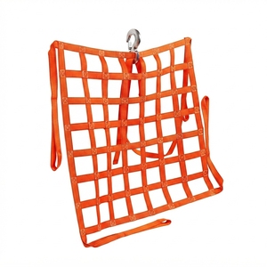 Strong 5cm Polyester Webbing Cargo Net Heavy Duty Shipping Container Load Restraint Custom Safety <b>Mesh</b> 3000kg Rated - Product Image 1