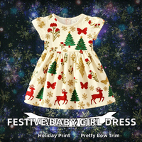 Nouvelle Robe d'été formelle en satin à imprimé floral et col rond, coupe trapèze, pour enfants et bébés filles, idéale pour les fêtes de Noël et les spectacles, Fourniture ODM
