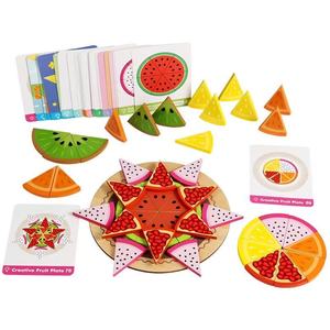 Puzzle in Legno Montessori con Fette di Frutta e Carte con Motivi per l'<span class=keywords><strong>Apprendimento</strong></span> Cognitivo dei Bambini - Product Image 4