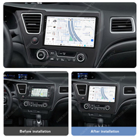 DUDUAUTO DUDU7 2Din Android Auto CarPlay All In One Autoradio Head Unit Player pour Honda Civic 2013-2016