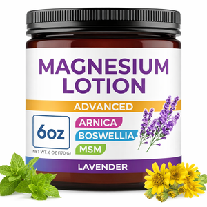 โลชั่นแมกนีเซียมผสมอาร์นิก้าและเอ็มเอสเอ็ม |   ครีมบำรุงผิวขาและเท้าสูตรเย็น |   มอยเจอร์ไรเซอร์เนื้อบางเบา ปลอดภัยสำหรับเด็ก - Product Image 1