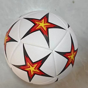 Ballons de football personnalisés en gros du fabricant, en cuir PU souple, thermocollés, ballon de football professionnel taille 5 - Product Image 1