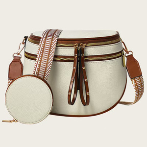 Borsa a Tracolla in Pelle PU Personalizzata con Stampa Mucca Stile Western per <span class=keywords><strong>Donne</strong></span>, Doppia Cerniera, Tracolla Larga Regolabile - Product Image 4