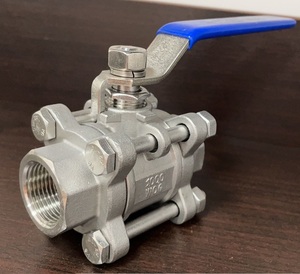 Válvula de Tres Vías de Acero Inoxidable 304 con Rosca Interna, Conexión Directa - Product Image 1