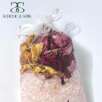 Garam Mandi Kristal S&Soak Natural Himalayan Essential Oil Aroma Lavender dengan Vitamin C dan Vitamin E, Kemasan Dapat Disesuaikan