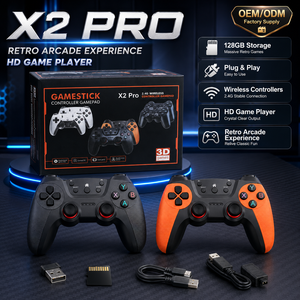 X2 PRO 128GB Consola de Videojuegos Retro, Plug and <span class=keywords><strong>Play</strong></span>, Controles Inalámbricos 2.4G, Reproductor de Juegos Arcade para TV, Consola de Videojuegos Personalizada - Product Image 2