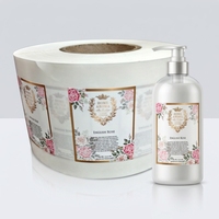 Étiquette cosmétique imperméable personnalisée, autocollant vinyle résistant à l'huile pour l'emballage de flacons et tubes de soins de la peau et de maquillage