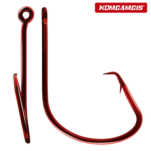 Vente en gros Hameçon de pêche à la ligne pour poisson-chat rouge, à large ouverture, type cercle, tailles 8/0 10/0 12/0, pour appâts vivants, eau douce et eau salée - Product Image 1