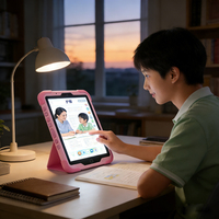 Tabletas Educativas Personalizadas de 10 Pulgadas, Tableta Android con WIFI para Niños, con Soporte, Pantalla Táctil Resistente a Caídas, Tableta de Aprendizaje