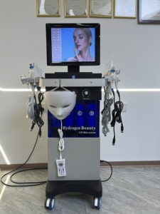 Appareil de beauté Hydra Dermabrasion 14 en 1 avec jet d'oxygène, microdermabrasion, écran tactile, pour spa et salon - Product Image 3