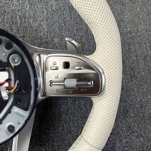 Housse de <span class=keywords><strong>volant</strong></span> en daim pour <span class=keywords><strong>Mercedes</strong></span> Benz S550 SL C300 GLK350 SE, cuir Alcantara sport, très demandée - Product Image 3