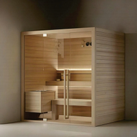 SN New Home Smart Automatique Finlandais Sec Luxe Sauna À Vapeur Intérieur Combinaison Sauna 6-8 Personnes À Vendre