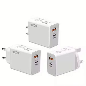 120W USB Charger Fast Charging QC 3.0 67W Fast Charger Type C <b>Adapter</b> Dual Ports USB PD Charger for Mobile Phones - Product Image 1