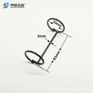 YIWANG venta al por mayor interior 32mm Metal dos agujeros calendario anillos de encuadernación - Product Image 3