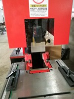 Machine de découpe et de poinçonnage hydraulique E21S Control Q35Y-20 rouge, machine de travail du fer hydraulique CNCColgar