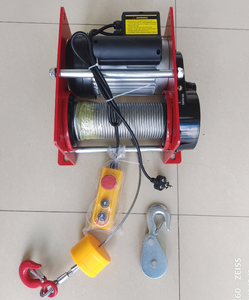 Electric Winch 500-1000kg Mini 220V Micro <strong>Hoist</strong> 20m Steel Wire Rope Sling Remote Control New 500kg 1Ton - Product Image 3