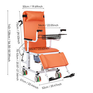 2024 baru kedatangan tahan air Commode kursi roda Bedpan pasien Transfer Bed esensial kamar mandi keselamatan peralatan rehabilitasi - Product Image 3