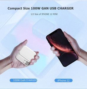 Chargeur GaN Tech 100W 4 ports multiples USB Type C Charge rapide PD Adaptateur de voyage pour ordinateur portable/téléphone portable - Product Image 6
