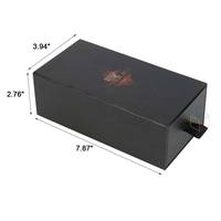 Boîte à tiroir rigide de luxe personnalisée avec insert en mousse, logo en feuille d'or, boîte coulissante en carton, échantillon gratuit, emballage