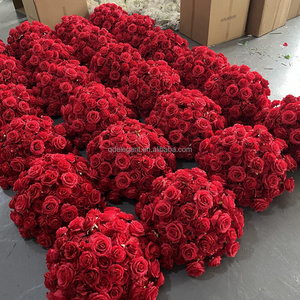 EG-WD56 50cm 60cm 70cm Pink White Red Large Rose Arrangement Artificial <strong>Wedding</strong> Flower Ball Centerpieces for <strong>Wedding</strong> Decoration - Product Image 5