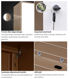 Gran venta de gran capacidad Vertical de acero con cerradura de cuatro puertas puerta opuesta Archivador de almacenamiento de libros - Product Image 4