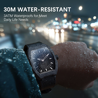 Nouvelle montre mécanique automatique pour homme 2025 avec boîtier en fibre de carbone, bracelet en nylon avec fermeture velcro, étanche 5ATM, montre lumineuse