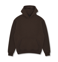 Hoodie Tebal Ukuran Besar OEM Grosir, Hoodie Pria Model Kasual Bahu Jatuh, Hoodie Fleece Custom dengan Cetak Bubble