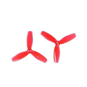 Hélices GEMFAN 3029 de tres aspas para drones de carreras, accesorio para drones, rojo translúcido, 2 pares - Product Image 1