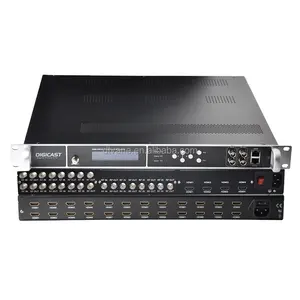 Encoder And Modulator DMB-9581E HD 16 DVB-T ISDB-T Encoder Modulator CATV Broadcasting Equipment For Cable TV Digital Headend