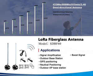Antenne Lora extérieure 868 MHz 915 MHz 3 dBi 5,8 dBi 8 dBi 10 dBi 12 dBi, antenne de communication omnidirectionnelle 4G LTE en fibre de verre - Product Image 3
