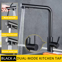 68 pièces moderne classique évier robinet chaud froid argenté 304 acier inoxydable tirer pulvérisateur robinet de cuisine noyau de valve en céramique