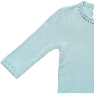 Pyjama bébé 0-24 mois en rayonne de bambou douce avec fermeture éclair double et pieds intégrés, très populaire - Product Image 3