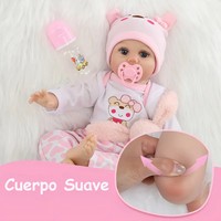 Realistische Reborn-Babypuppe 55cm 22 Zoll Weiche Vinyl-Neugeborenenpuppe für Kinder Beruhigendes Komfortgeschenk