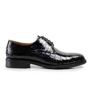 Chaussures Derby de Luxe DRACONIS pour Hommes, Motif Crocodile, en Cuir Véritable, Chaussures Habillées d'Affaires, Chaussures Formelles Premium, Chaussures Arabes - Product Image 3