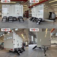 Unité de toilettes modulaire d'extérieur Truth avec structure en acier et panneaux sandwich à vendre – Remorque sanitaire