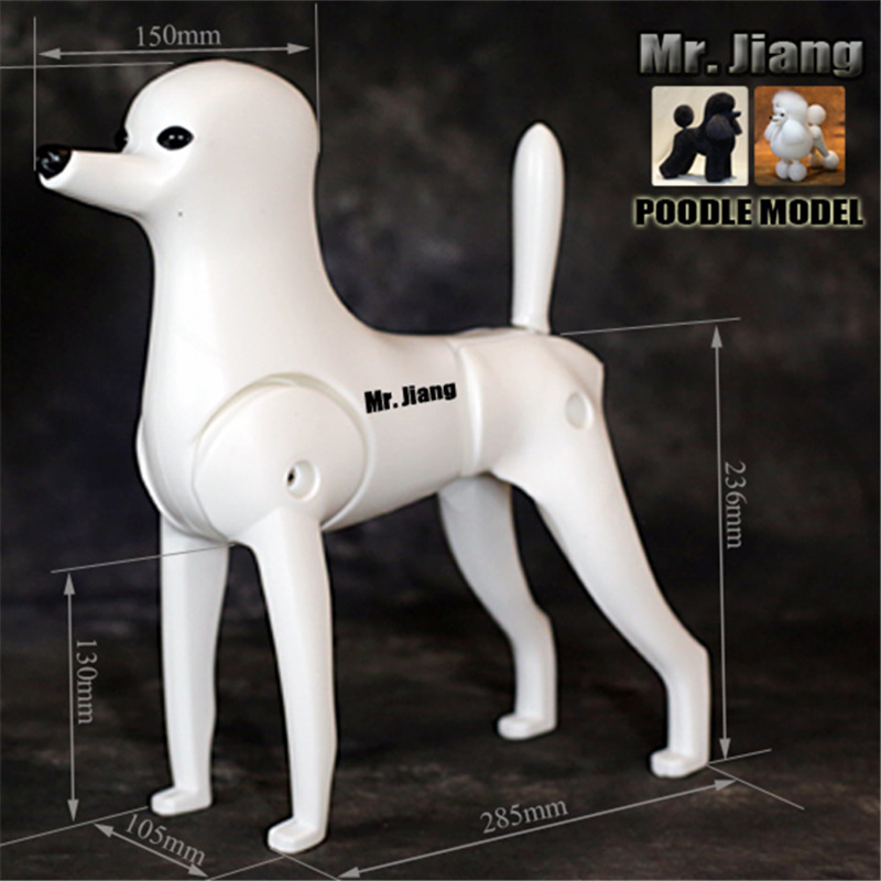 Mr. Jiang Eco-Friendly Rubber Grooming Poodle Mannequin & Lamp