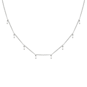 Collar con Colgante Brillante Chapado en Oro de 18K con Múltiples Circonitas Rectangulares Pequeñas de ROXI Trendy - Product Image 2