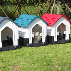 บ้านสุนัขเหล็กพร้อมประตูกลางแจ้งบ้านสุนัขในร่ม - Product Image 4