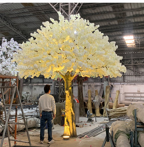 Arbre de lumières <span class=keywords><strong>LED</strong></span> étanche fait à la main, grand arbre de fleurs de cerisier artificiel pour la décoration de mariage de jardin extérieur intérieur - Product Image 3