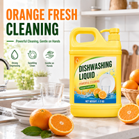 Liquide vaisselle jetable OEM écologique pour la maison et la cuisine, antibactérien, multi-usages, sûr, parfum citron gingembre 15-30%