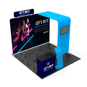 10x10ft Stand d'exposition Dsiplays Expo Easy up Stand en tissu 3x3 Stand d'exposition pour la foire - Product Image 2