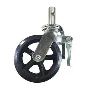 Gerüste Räder Heavy Duty Stamm Swivel Rollen mit Bremse, Ersatz für Gerüst